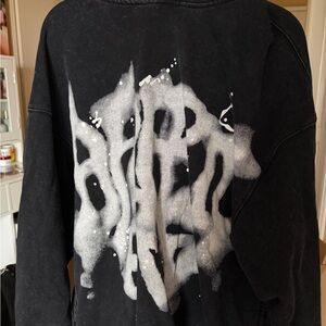 Aelfric Eden Black and White Graphic Sweater